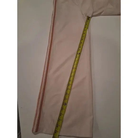 Adidas Originals Summer Glow Wide Leg Pants - Wonder White/Peach - Size 2XS - Picture 5 of 9